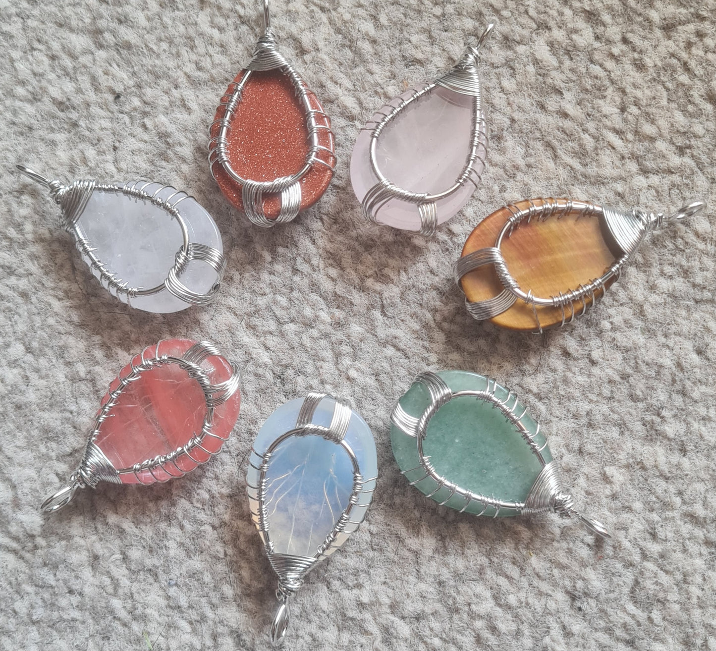 Gem Stone Tree Of Life Pendant